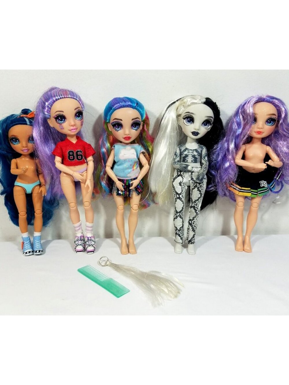 Rainbow High Dolls Lot Of 5 Violet Willow Amaya Raine Grayson Skylar Heather gra